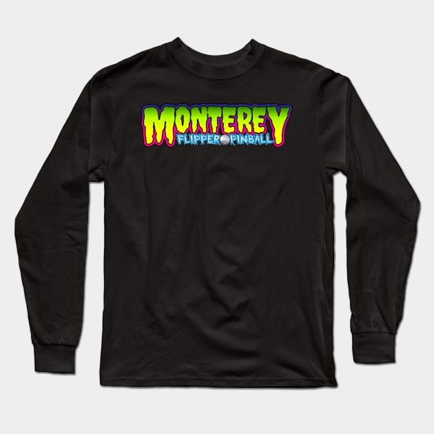 Monster Flipper Pinball Long Sleeve T-Shirt by DRI374